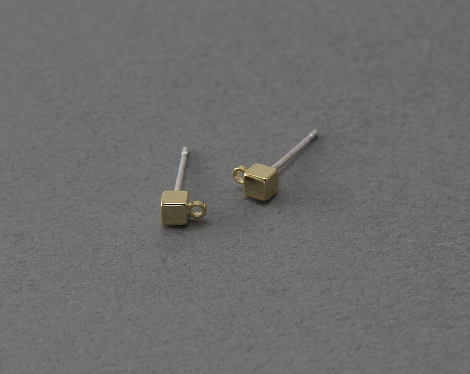 Acrylic Earring Post Charms Tortoise Shell Earrings AC1387B Square Earrings Stud Earring Charms Color Code: A235-14.55x14.55x2mm
